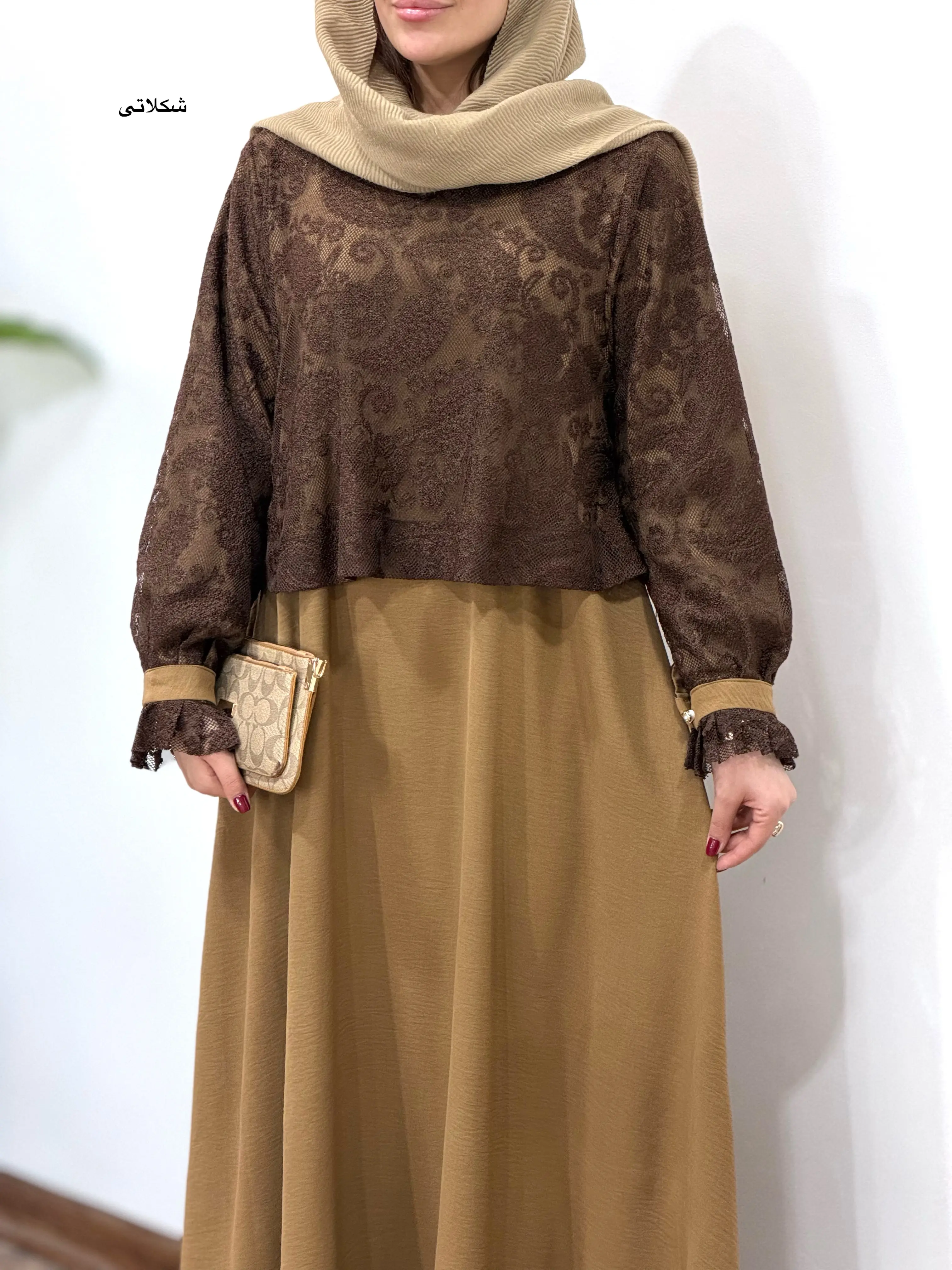 پیراهن مانتویی بلند ماریا